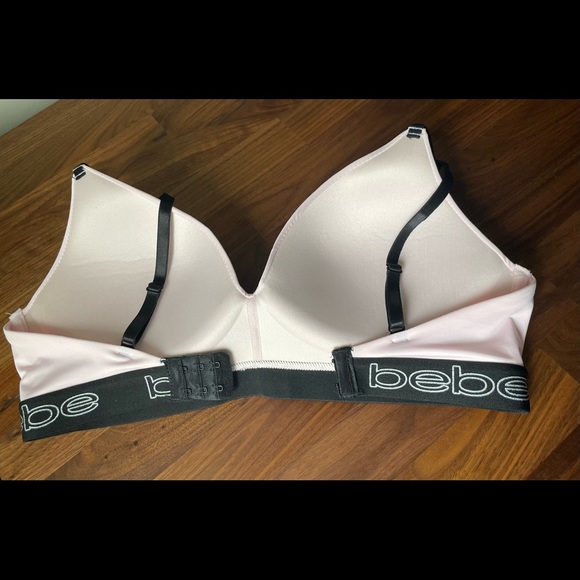 Bebe Blush & Charcoal Wireless Bra Set - Picture 5 of 11